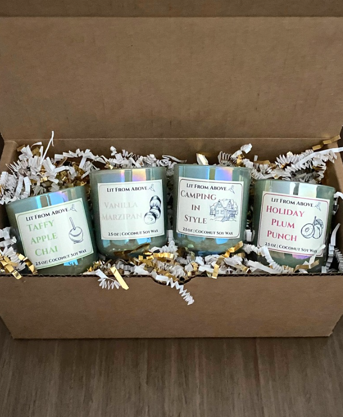 4 Mini Scented Candle Gift Set