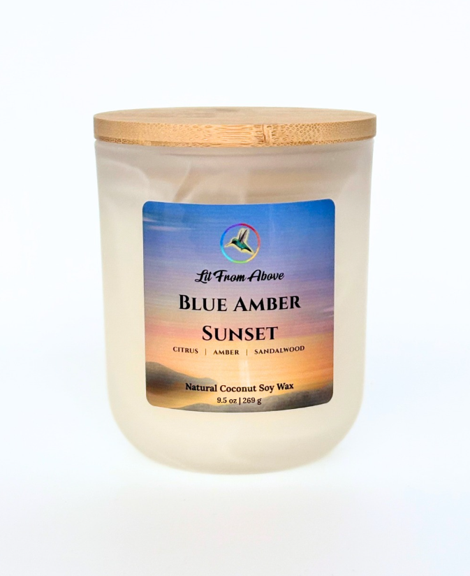Blue Amber Sunset • 9.5 oz