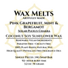 3.2 oz Scented Coconut Soy Sunflower Wax Melts